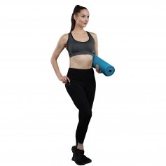 Danzcue Women\'s High Waisted Soft Yoga Pants with Pockets, Workout Running Leggings for Women