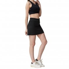 Danzcue Women\'s Pleated Tennis Skirt with Shorts Pocket, Athletic High Waisted Golf Running Skorts Skirts