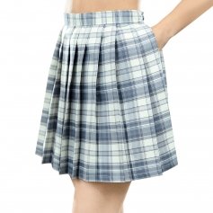 Danzcue Womens High Waisted Pleated Skirt, Tennis Skater Skirt, A-line School Uniform Mini Skirt with Shorts