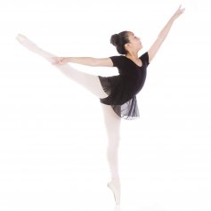 DANZCUE Tank Sleeve Skirted Leotard