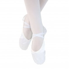 Danzcue Adult Split Sole Satin Ballet Slipper