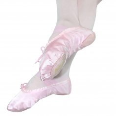 Danzcue Child Split Sole Satin Ballet Slipper