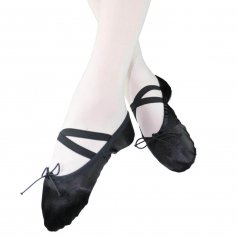 Danzcue Child Split Sole Satin Ballet Slipper