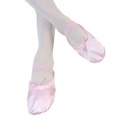 Danzcue Child Split Sole Satin Ballet Slipper