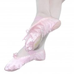 Danzcue Child Split Sole Satin Ballet Slipper