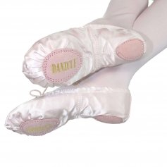 Danzcue Child Split Sole Satin Ballet Slipper