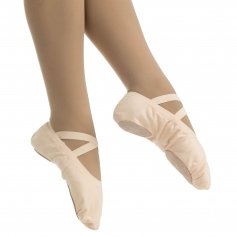 Danzcue Child Canvas Pro Elastic Split Sole Ballet Slipper