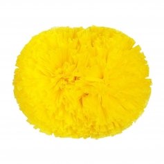 Danzcue 2PCS 14 Inch Plastic Cheerleading Pom Poms with Baton Handle