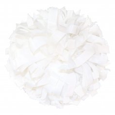 Danzcue 1 Pair 6\" Dowel Handle Solid One Color Plastic Cheerleading Pom Poms