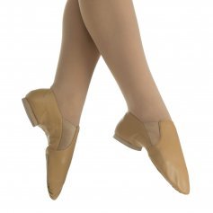 Danzcue Adult Dance Leather Jazz Bootie Shoes
