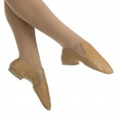 Danzcue Adult Dance Leather Jazz Bootie Shoes