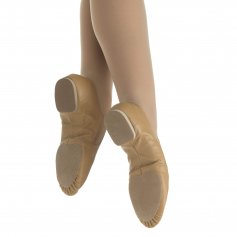 Danzcue Adult Dance Leather Jazz Bootie Shoes