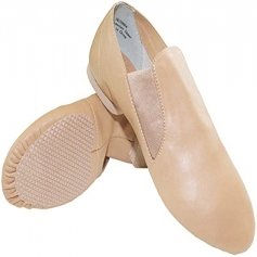 Danzcue Adult Dance Leather Jazz Bootie Shoes
