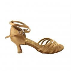 Danzcue \"Stella\" Satin Open Toe Ballroom Shoes