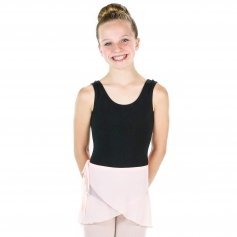 Danzcue Girls Chiffon Ballet Dance Wrap Skirt With Waist Tie