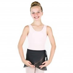 Danzcue Girls Chiffon Ballet Dance Wrap Skirt With Waist Tie