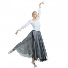 Danzcue Long Full Elastic Chiffon Skirt