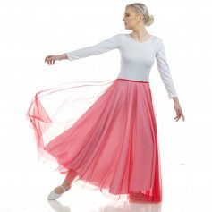 Danzcue Long Full Elastic Chiffon Skirt