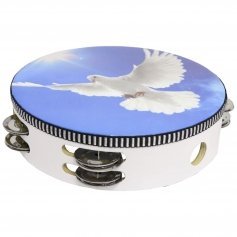 Danzcue Worship Dove Double Rows Jingles Tambourine