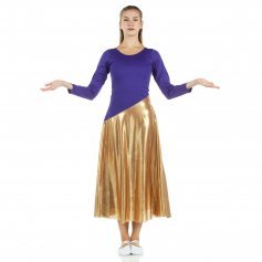 Danzcue Bi Color Long Sleeve Ministry Dance Dress