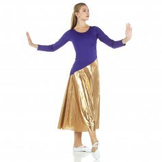 Danzcue Bi Color Long Sleeve Ministry Dance Dress