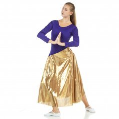 Danzcue Bi Color Long Sleeve Ministry Dance Dress