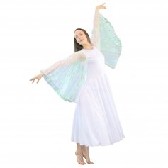 Danzcue Praise Dance Full Length Wing Sleeve Dress