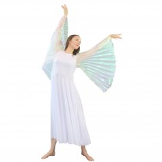 Danzcue Praise Dance Full Length Wing Sleeve Dress