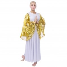 Danzcue Praise Dance Full Length Wing Sleeve Dress