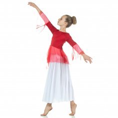 Child Ministry Dance Chiffon Skirted Tunic