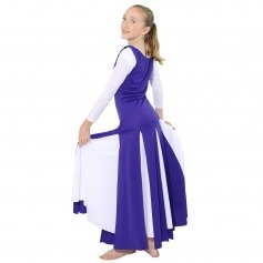 Danzcue Child Praise Dance Paneled Tunic (white dress not included)