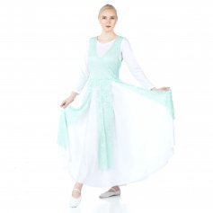 Danzcue V-Neck Praise Dance Lace Pullover