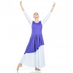 Danzcue Asymmetrical Praise Dance Tunic with Side Slits
