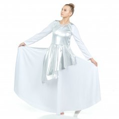 Danzcue Asymmetrical Metallic Praise Dance Tunic