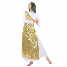 Danzcue Worship Dance Tunic with Side Slits(white dress not included)