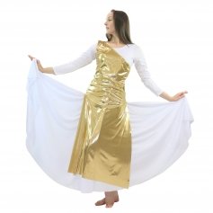 Danzcue Worship Dance Tunic with Side Slits(white dress not included)