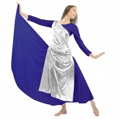 Danzcue Worship Dance Tunic with Side Slits(white dress not included)