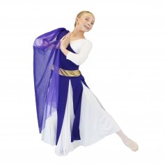Danzcue One-Shoulder Praise Dance Tunic